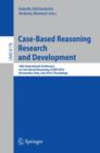Image for Case-Based Reasoning : 18th International Conference, ICCBR 2010, Alessandria, Italy, July 19-22, 2010 Proceedings