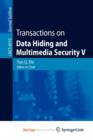 Image for Transactions on Data Hiding and Multimedia Security V