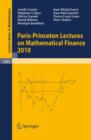 Image for Paris-Princeton Lectures on Mathematical Finance 2010