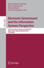 Image for Electronic Government and the Information Systems Perspective: First International Conference, EGOVIS 2010, Bilbao, Spain, August 31 - September2, 2010, Proceedings