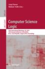 Image for Computer Science Logic: 24th International Workshop, CSL 2010, 19th Annual Conference of the EACSL, Brno, Czech Republic, August 23-27, 2010, Proceedings