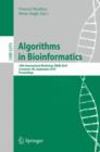 Image for Algorithms in bioinformatics  : 10th International Workshop, WABI 2010, Liverpool, UK, September 6-8, 2010