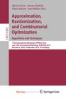 Image for Approximation, Randomization, and Combinatorial  Optimization. Algorithms and Techniques