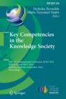 Image for Key Competencies in the Knowledge Society: IFIP TC 3 International Conference, KCKS 2010, Held as Part of WCC 2010, Brisbane, Australia, September 20-23, 2010, Proceedings : 324