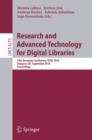 Image for Research and Advanced Technology for Digital Libraries : 14th European Conference, ECDL 2010, Glasgow, UK, September 6-10, 2010, Proceedings