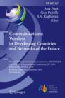 Image for Communications: Wireless in Developing Countries and Networks of the Future: 3rd IFIP TC 6 International Conference, WCITD 2010 and IFIP TC 6 International Conference, NF 2010, Held as Part of WCC 2010, Brisbane, Australia, September 20-23, 2010, Proceedings