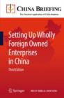 Image for Setting Up Wholly Foreign Owned Enterprises in China