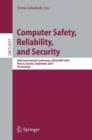 Image for Computer Safety, Reliability, and Security : 29th International Conference, SAFECOMP 2010, Vienna, Austria, September 14-17, 2010, Proceedings