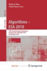 Image for Algorithms - ESA 2010 : 18th Annual European Symposium, Liverpool, UK, September 6-8, 2010, Proceedings