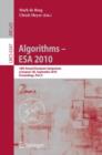 Image for Algorithms -- ESA 2010, Part II : 18th Annual European Symposium, Liverpool, UK, September 6-8, 2010, Proceedings