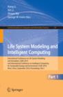 Image for Life System Modeling and Intelligent Computing: International Conference on Life System Modeling and Simulation, LSMS 2010, and International Conference on Intelligent Computing for Sustainable Energy and Environment, ICSEE 2010, Wuxi, China, September 17-20, 2010, Proceedings, Part I : 97