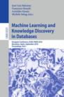 Image for Machine Learning and Knowledge Discovery in Databases : European Conference, ECML PKDD 2010, Barcelona, Spain, September 20-24, 2010. Proceedings, Part I