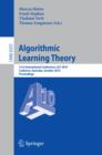 Image for Algorithmic Learning Theory: 21st International Conference, ALT 2010, Canberra, Australia, October 6-8, 2010. Proceedings