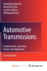 Image for Automotive Transmissions : Fundamentals, Selection, Design and Application