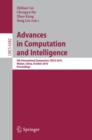 Image for Advances in Computation and Intelligence