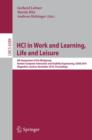 Image for HCI in Work and Learning, Life and Leisure