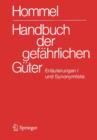 Image for Handbuch der gefahrlichen Guter. Erlauterungen I und Synonymliste : Allgemeine Erlauterungen, Anhange 1-8, Synonymliste, Literaturnachweis