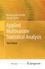 Image for Applied Multivariate Statistical Analysis