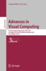 Image for Advances in visual computing: 6th International Symposium, ISVC 2010, Las Vegas, NV, USA, November 29 - December 1, 2010, proceedings. (Part III)
