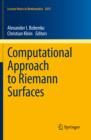 Image for Computational approach to Riemann surfaces