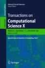 Image for Transactions on Computational Science X: Special Issue on Security in Computing, Part I : 6340
