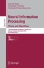 Image for Neural Information Processing. Theory and Algorithms