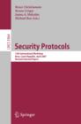 Image for Security Protocols: 15th International Workshop, Brno, Czech Republic, April 18-20, 2007. Revised Selected Papers : 5964