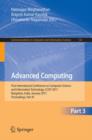 Image for Advanced Computing : First International Conference on Computer Science and Information Technology, CCSIT 2011, Bangalore, India, January 2-4, 2011. Proceedings, Part III