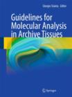 Image for Guidelines for Molecular Analysis in Archive Tissues