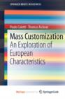Image for Mass Customization : An Exploration of European Characteristics