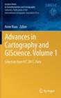 Image for Advances in Cartography and GIScience. Volume 1