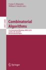 Image for Combinatorial algorithms: 21st international workshop, IWOCA 2010, London, UK, July 26-28 2010 : revised selected papers
