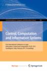 Image for Control, Computation and Information Systems