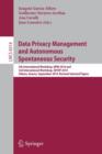 Image for Data Privacy Management and Autonomous Spontaneous Security