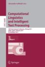 Image for Computational Linguistics and Intelligent Text Processing : 12th International Conference, CICLing 2011, Tokyo, Japan, February 20-26, 2011. Proceedings, Part I
