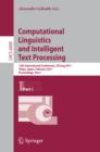 Image for Computational linguistics and intelligent text processing: 12th international conference, CICLing 2011, Tokyo, Japan February 20-26, 2011 : proceedings : 6608-6609