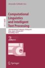 Image for Computational Linguistics and Intelligent Text Processing : 12th International Conference, CICLing 2011, Tokyo, Japan, February 20-26, 2011. Proceedings, Part II