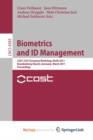 Image for Biometrics and ID Management : COST 2101 European Workshop, BioID 2011, Brandenburg (Havel), March 8-10, 2011, Proceedings