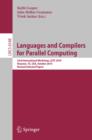 Image for Languages and compilers for parallel computing: 23rd international workshop, LCPC 2010, Houston, TX, USA October 7-9, 2010 : revised selected papers : 6548