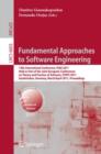 Image for Fundamental Approaches to Software Engineering : 14th International Conference, FASE 2011, Held as Part of the Joint European Conference on Theory and Practice of Software, ETAPS 2011, Saarbrucken, Ge