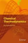 Image for Chemical thermodynamics  : an introduction