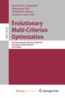 Image for Evolutionary Multi-Criterion Optimization