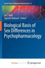 Image for Biological Basis of Sex Differences in Psychopharmacology