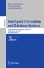 Image for Intelligent Information and Database Systems: Third International Conference, ACIIDS 2011, Daegu, Korea, April 20-22, 2011, Proceedings, Part II