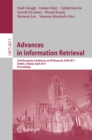 Image for Advances in information retrieval: 33rd European Conference on IR Research, ECIR 2011, Dublin Ireland, April 18-21, 2011 : proceedings : 6611
