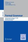 Image for Formal Grammar : 14th International Conference, FG 2009, Bordeaux, France, July 25-26, 2009, Revised Selected Papers