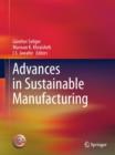 Image for Advances in sustainable manufacturing