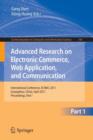 Image for Advanced Research on Electronic Commerce, Web Application, and Communication