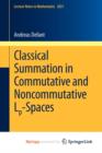 Image for Classical Summation in Commutative and Noncommutative Lp-Spaces