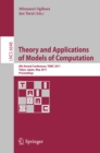 Image for Theory and Applications of Models of Computation: 8th annual conference, TAMC 2011, Tokyo, Japan, May 23-25, 2011 : proceedings